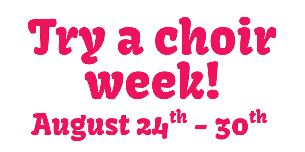 Try a choir week EDM Header